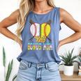 Bonus Mom Of Both Half Baseball Softball Ice Cream Drip Comfort Colors Tank Top Blue Jean Bonus Mom Of Both Half Baseball Softball Ice Cream Drip Comfort Colors Tank Top Blue Jean