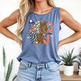 Checkered Leopard Game Day Baseball Men Women Kids Comfort Colors Tank Top Blue Jean Checkered Leopard Game Day Baseball Men Women Kids Comfort Colors Tank Top Blue Jean