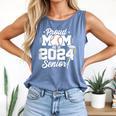 Class Of 2024 Senior Year Baseball Mom Senior 2024 Comfort Colors Tank Top Blue Jean