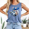 Cool Rabbit Baseball Easter Men Boy Toddler Kid Comfort Colors Tank Top Blue Jean