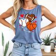 Cute Heart Baseball Basketball Football Valentine Boy Men Comfort Colors Tank Top Blue Jean Cute Heart Baseball Basketball Football Valentine Boy Men Comfort Colors Tank Top Blue Jean