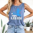 Da Pope Leo XIV Baseball Comfort Colors Tank Top Blue Jean