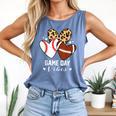 Game Day Vibes Football Baseball Mom Heart Comfort Colors Tank Top Blue Jean Game Day Vibes Football Baseball Mom Heart Comfort Colors Tank Top Blue Jean