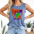 Halloween Baseball Ice Cream Drip Boys Girls Youth Comfort Colors Tank Top Blue Jean Halloween Baseball Ice Cream Drip Boys Girls Youth Comfort Colors Tank Top Blue Jean