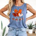 Happy Valentines Day Basketball Baseball Football Boys Comfort Colors Tank Top Blue Jean