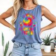 My Heart Is On That Field Cute Baseball Mom Women Comfort Colors Tank Top Blue Jean