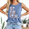 Hit Run Steal Baseball Mom For Women Baseball Comfort Colors Tank Top Blue Jean Hit Run Steal Baseball Mom For Women Baseball Comfort Colors Tank Top Blue Jean
