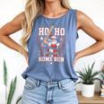 Ho Ho Home Run Baseball Christmas Holiday Sports Santa Comfort Colors Tank Top Blue Jean Ho Ho Home Run Baseball Christmas Holiday Sports Santa Comfort Colors Tank Top Blue Jean