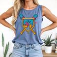 HUGvyn 67 Baseball Ice Cream Drip Six Seven Genz Alpha Slang Comfort Colors Tank Top Blue Jean