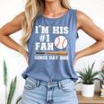 I'm His 1 Fan Since Day One Baseball Mom Comfort Colors Tank Top Blue Jean I'm His 1 Fan Since Day One Baseball Mom Comfort Colors Tank Top Blue Jean