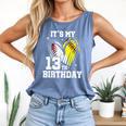It's My 13th Birthday Baseball Softball Heart 13 Year Old Comfort Colors Tank Top Blue Jean It's My 13th Birthday Baseball Softball Heart 13 Year Old Comfort Colors Tank Top Blue Jean