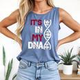 ITS In My DNA Baseball Sport Player Saying Comfort Colors Tank Top Blue Jean