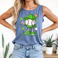 Kids Boys Happy St Patricks Day Kids Baseball Ice Cream Drip Comfort Colors Tank Top Blue Jean