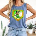 Leprechaun Baseball St Patricks Day Ice Cream Drip Men Boys Comfort Colors Tank Top Blue Jean