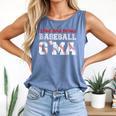 Loud And Proud Baseball G'Ma Baseball Mom Comfort Colors Tank Top Blue Jean