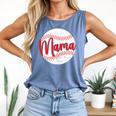 Mama Baseball Mom Comfort Colors Tank Top Blue Jean