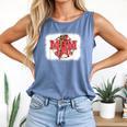 Mom Of Both Baseball Mom Mommy Comfort Colors Tank Top Blue Jean