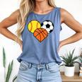 Mom Sports Heart Soccer Basketball Baseball Softball Comfort Colors Tank Top Blue Jean Mom Sports Heart Soccer Basketball Baseball Softball Comfort Colors Tank Top Blue Jean