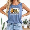 Peace Love Baseball Mom Leopard Print Mother's Day Comfort Colors Tank Top Blue Jean