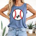 Pregnant Baseball Mom Pregnancy Announcement Baby Feet Belly Comfort Colors Tank Top Blue Jean Pregnant Baseball Mom Pregnancy Announcement Baby Feet Belly Comfort Colors Tank Top Blue Jean