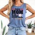 Proud Mom Of An Awesome Baseball Player Baseball Mom Comfort Colors Tank Top Blue Jean