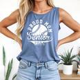 Proud Mom Senior 2024 Baseball Mom Proud Baseball Mom 2024 Comfort Colors Tank Top Blue Jean