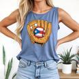 Puerto Rican Flag Baseball Player Boricua Pride Beisbol PR Comfort Colors Tank Top Blue Jean