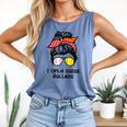 I Only Raise Ballers Softball Baseball Mom Comfort Colors Tank Top Blue Jean