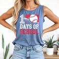 Retro 100 Days Of School Baseball Teacher Student 100 Days Comfort Colors Tank Top Blue Jean Retro 100 Days Of School Baseball Teacher Student 100 Days Comfort Colors Tank Top Blue Jean