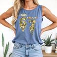 Retro I Was 6 Now I'm 7 Camo 67 Ice Cream Drip Baseball Comfort Colors Tank Top Blue Jean