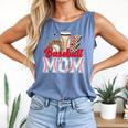 Retro Coffee Baseball Mama Mother's Day Baseball Mom Comfort Colors Tank Top Blue Jean