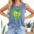 St Patrick Day Baseball Drip Ice Cream Baseball Home Plate Comfort Colors Tank Top Blue Jean