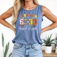 I Survived 6733 Days Of 1st Grade Baseball Football 100 Day Comfort Colors Tank Top Blue Jean I Survived 6733 Days Of 1st Grade Baseball Football 100 Day Comfort Colors Tank Top Blue Jean
