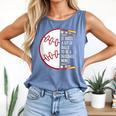 It Takes a Lot Of Balls To Be a Baseball Mom Comfort Colors Tank Top Blue Jean