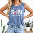 Thats My Son Out There For a Dominican Baseball Mom Comfort Colors Tank Top Blue Jean Thats My Son Out There For a Dominican Baseball Mom Comfort Colors Tank Top Blue Jean