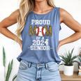 Womens Proud Mom Of a 2024 Senior Class Of 2024 Baseball Mom Comfort Colors Tank Top Blue Jean Womens Proud Mom Of a 2024 Senior Class Of 2024 Baseball Mom Comfort Colors Tank Top Blue Jean
