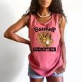 Baseball Godmother Leopard Heart Baseball Mom Game Day Comfort Colors Tank Top Watermelon