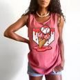 Baseball Ice Cream Drip Baseball Strawberry For Youth Red Comfort Colors Tank Top Watermelon