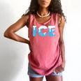 Baseball ICE Ice Cream Drip Baseball Drip Baseball Comfort Colors Tank Top Watermelon