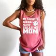 My Favorite Baseball Player Calls Me Mom Comfort Colors Tank Top Watermelon