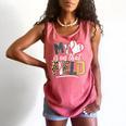 My Heart Is On That Field Mother's Day Baseball Mom Women Comfort Colors Tank Top Watermelon