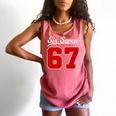 Number 67 Numbered Six Seven Baseball Jersey Style Team 67 Comfort Colors Tank Top Watermelon Number 67 Numbered Six Seven Baseball Jersey Style Team 67 Comfort Colors Tank Top Watermelon