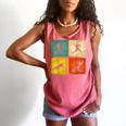 Retro Style Baseball Lover Playing Men Women Kids Baseball Comfort Colors Tank Top Watermelon
