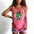 Shamrock Baseball St Patrick's Day Kids Boys Toddlers Premium Tri-Blend Comfort Colors Tank Top Watermelon