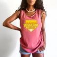 Strike Out Childhood Cancer Boys Baseball Drip Gold Ribbon Comfort Colors Tank Top Watermelon