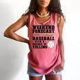 Weekend Forecast Baseball Baseball Mom Comfort Colors Tank Top Watermelon