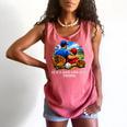 Women's Father Son Baseball Father's Day Comfort Colors Tank Top Watermelon