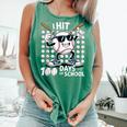 100 Days Of School Baseball Bat 100th Day Of School Comfort Colors Tank Top Violet