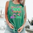 100 Days Of School Baseball Ice Cream Drip 100th Day Player Comfort Colors Tank Top Violet