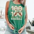 100 Days Of School Baseball Love Valentine’s Day Men Women Comfort Colors Tank Top Violet